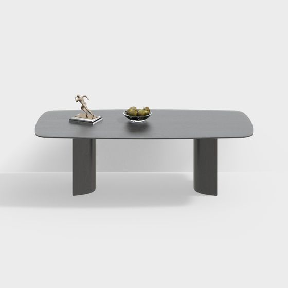 Sleek Dining Table 3D model for Modern Interiors
