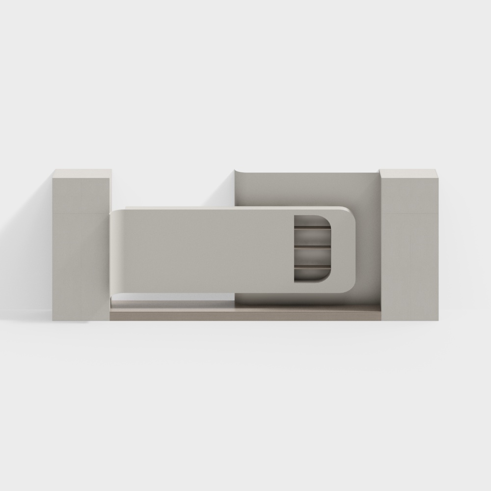 Tường nền TV màu kem gió