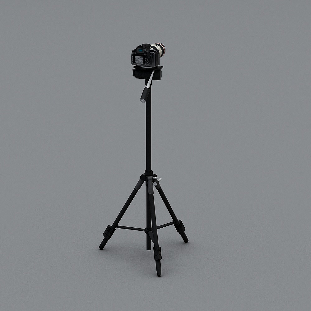 Realistic Camera Tripod 3D model
