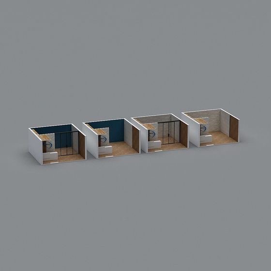 Modern City Cottage 3D model for Creative Projects