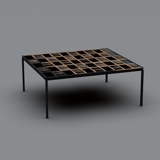 Geometric Art Table 3D model