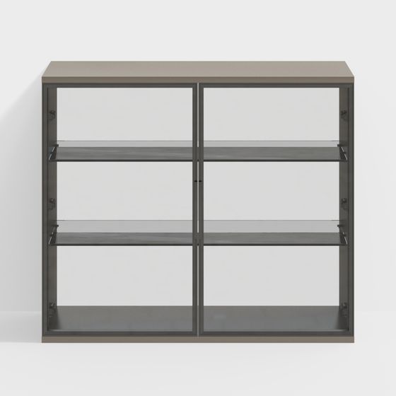 Urban Shelf 3D model - Modern Minimalist Bookcase