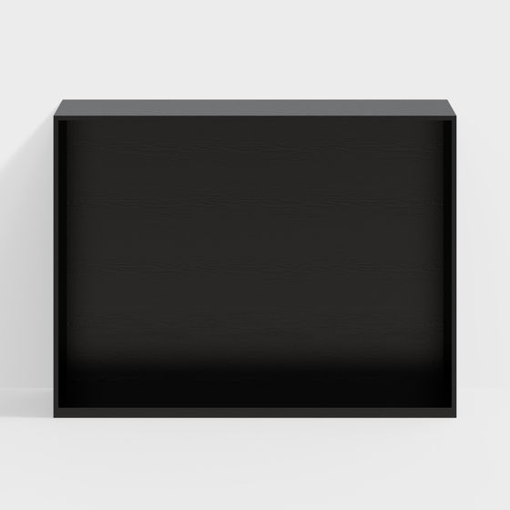 Minimalist Black Shelf 3D model
