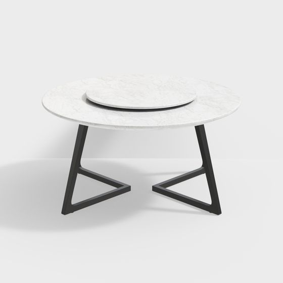 Urban Corner Round Table 3D model