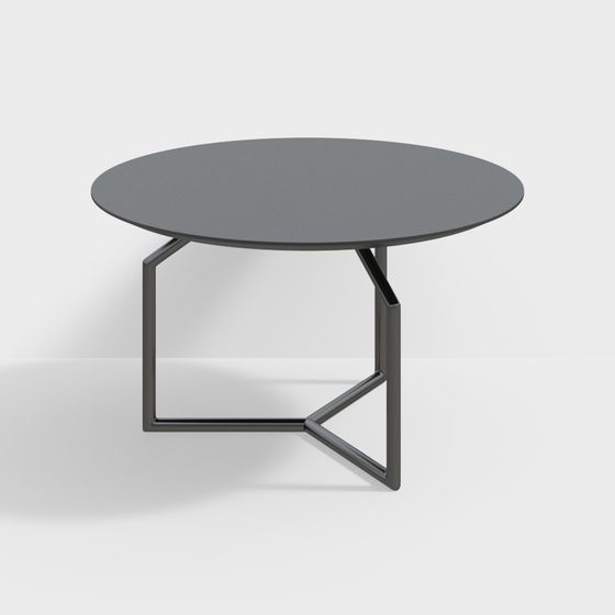 Geometric Charm Round Table 3D model
