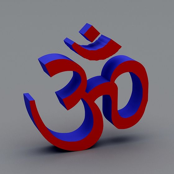 Vibrant Om Symbol 3D model