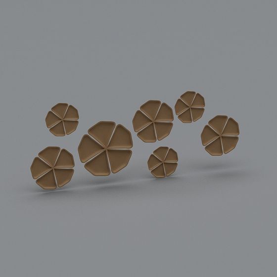 Elegant Flower Petal 3D Model with Low Polygon Design