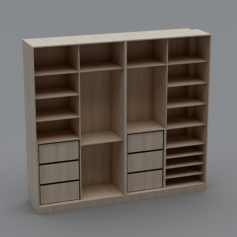 Urban Storage 3D model Bookshelf Design