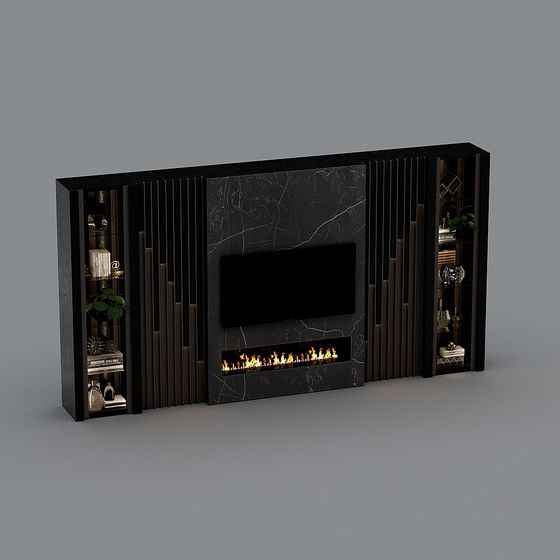 Luxe Media Console 3D model