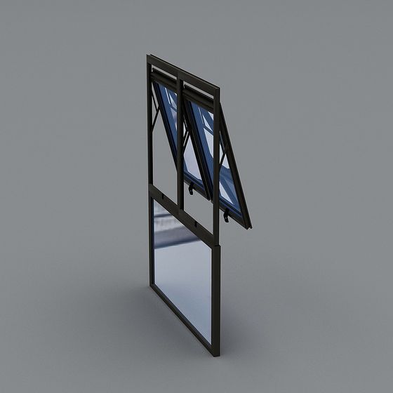 Low Poly Window 3D model for Architects and Designers