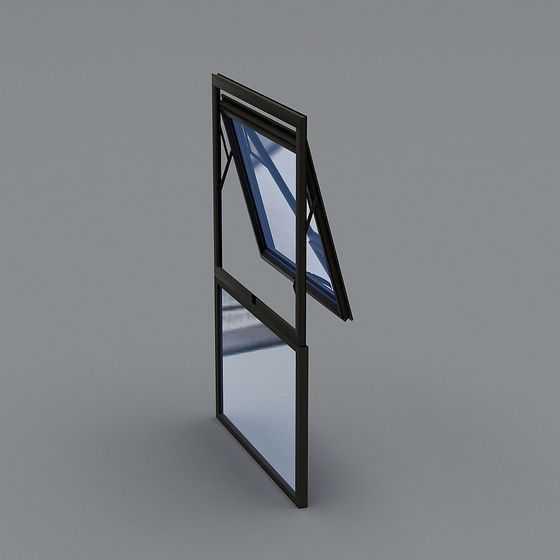 Low-Poly Modern Window 3D model