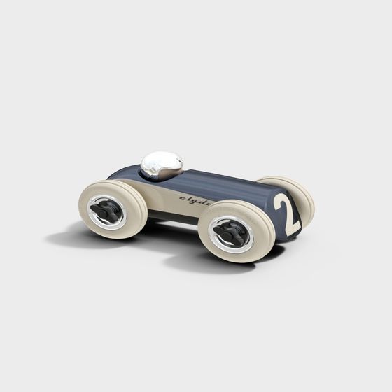 Retro Racing Car 3D model