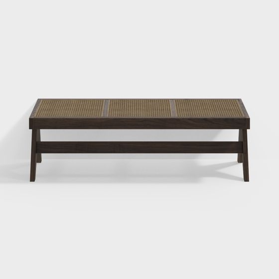 Elegant Low-Poly Coffee Table 3D model