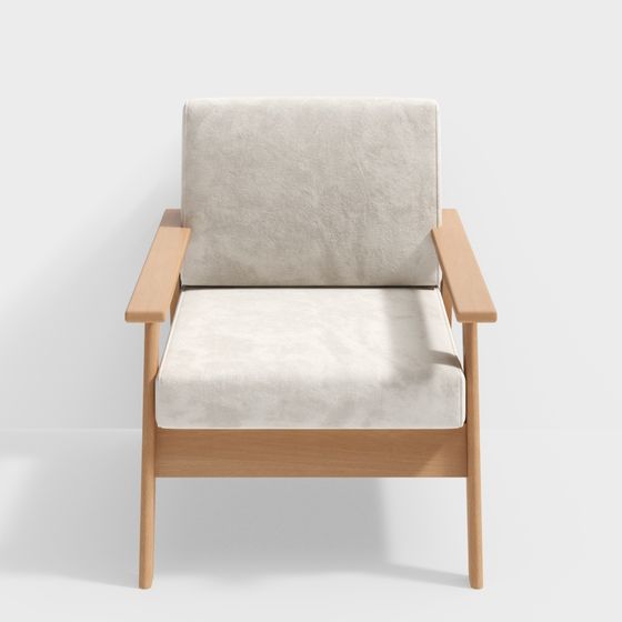 Ghế sofa đơn Qiaomu leyu - ne150 - sofa vải gỗ rắn