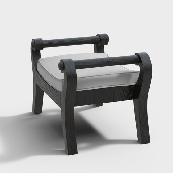 Elegant Low Polygon Seat 3D Model