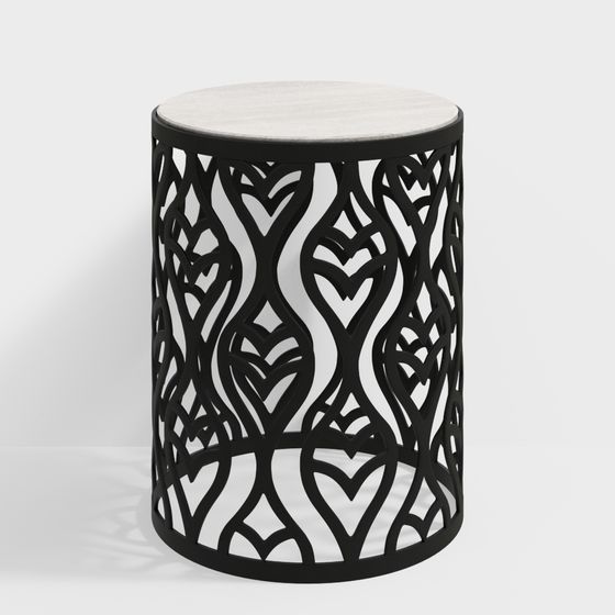 Table d'appoint ronde Hemingway