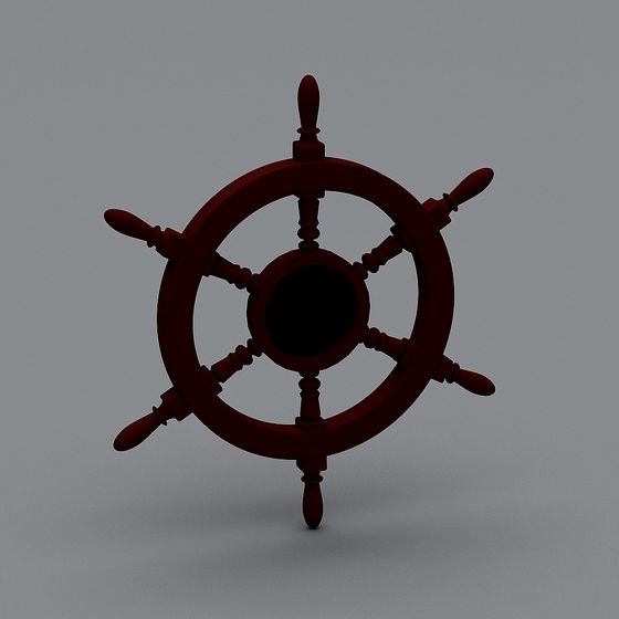 Classic Ship Wheel 3D model for Creative Projects