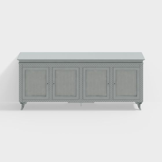 Chic 3D Model of a Contemporary TV Cabinet