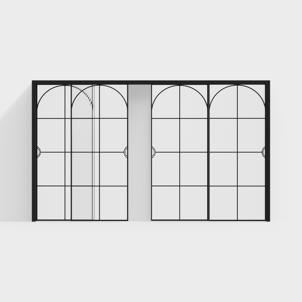 French Changhong glass sliding door