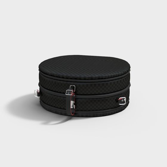 Stylish Cylindrical Luggage 3D model for Travelers