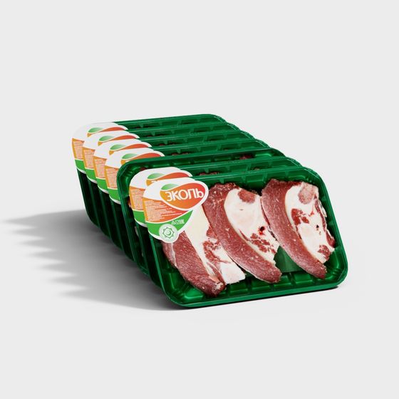 Modern Meat Product Display 3D model