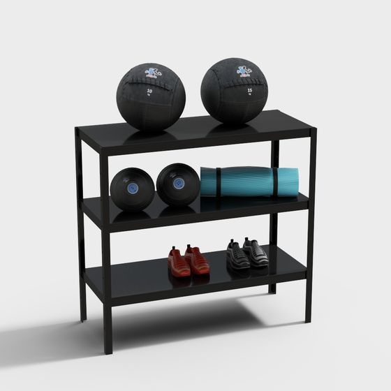 ชั้นวางอุปกรณ์ฟิตเนสสมัยใหม่