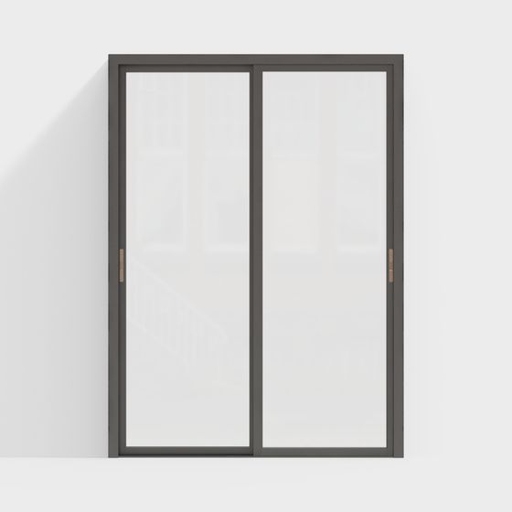 Minimalist Double Door 3D model