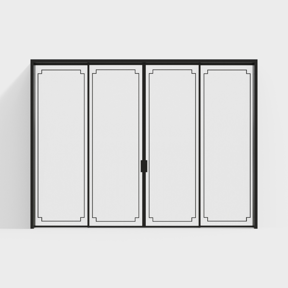 New Chinese style sliding door