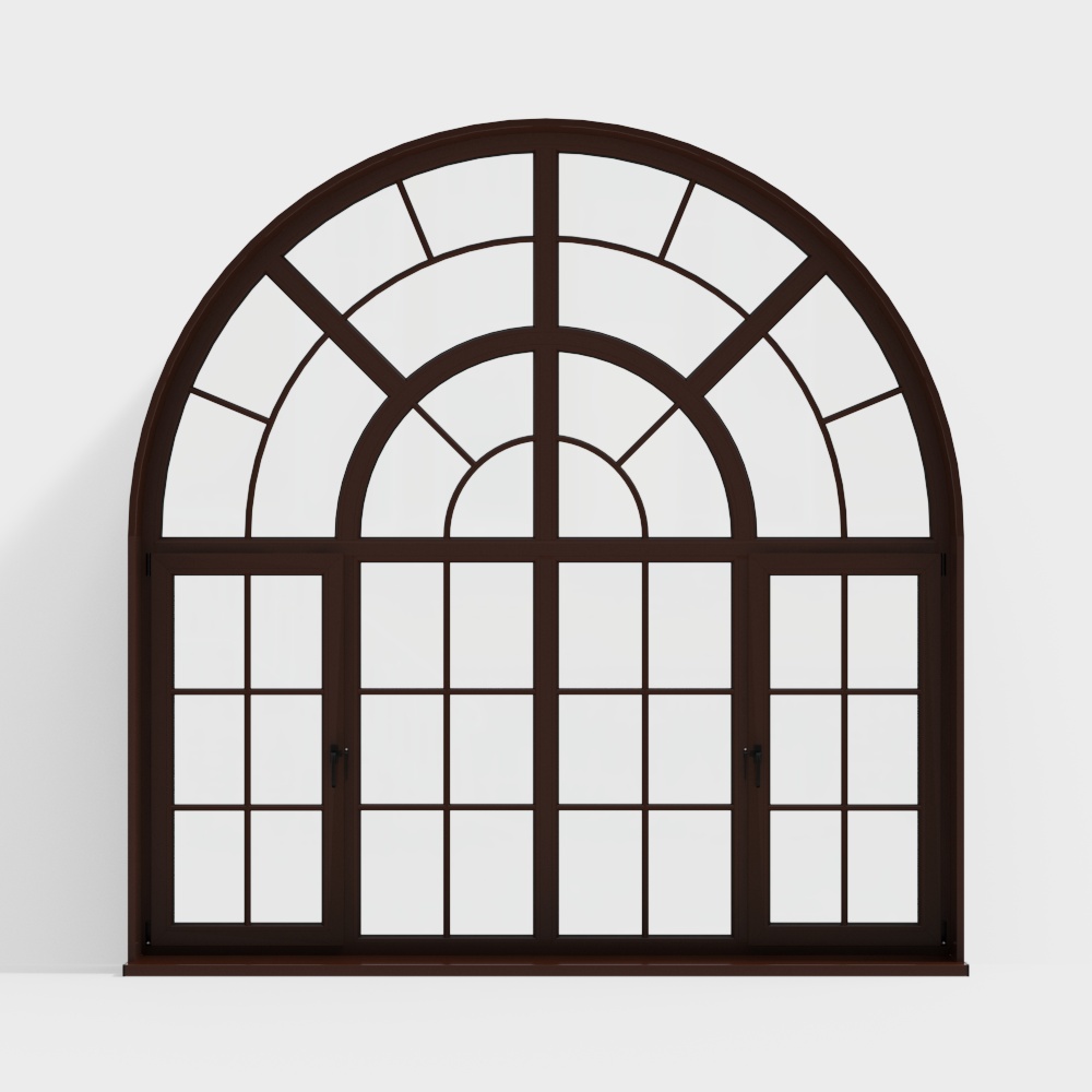 modern curved window