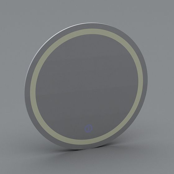 Smart Circular Mirror 3D model