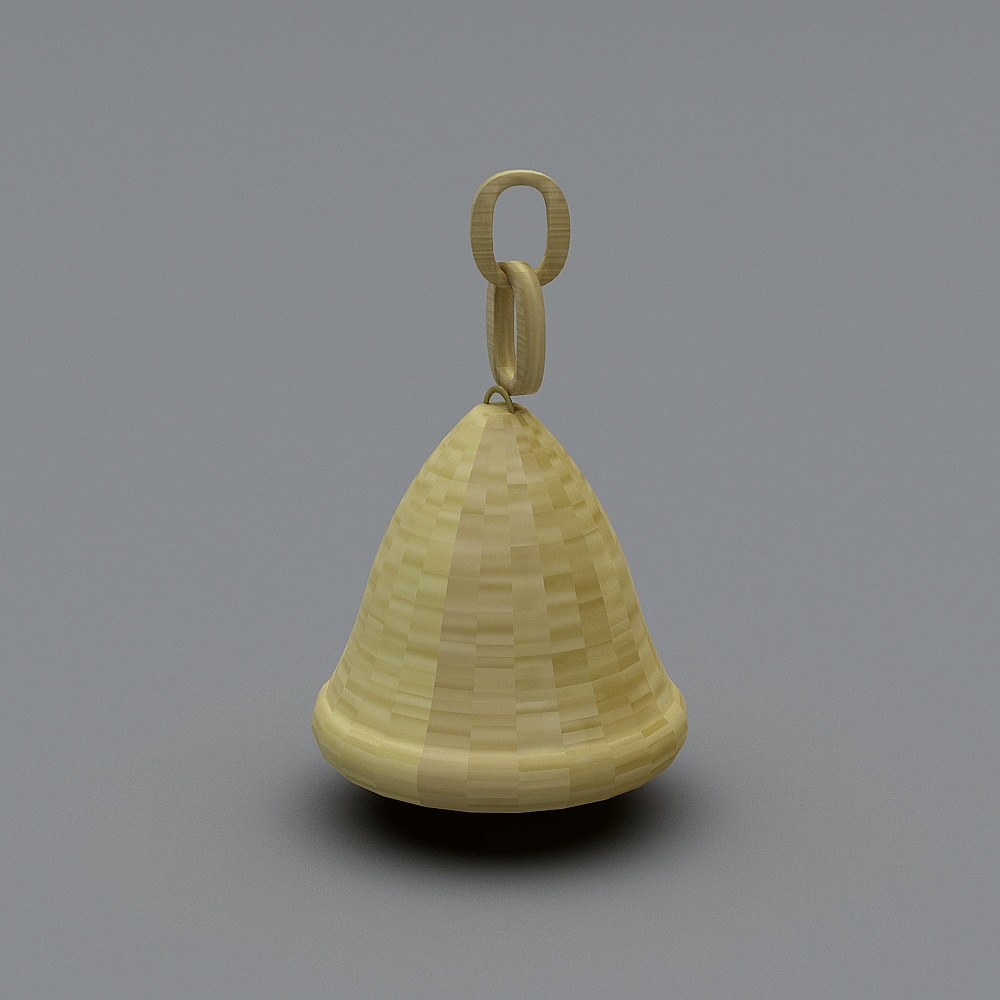 Low Poly Cone Bell 3D Model