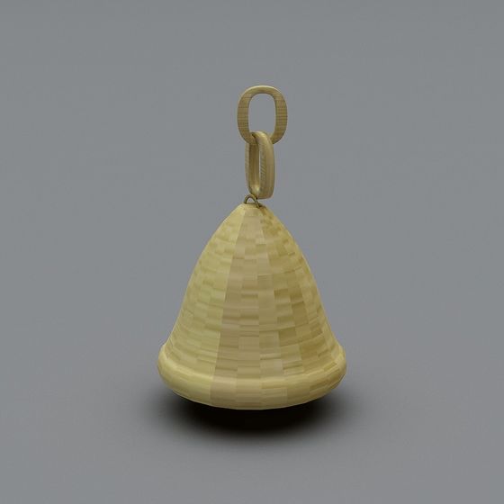 Low Poly Cone Bell 3D Model