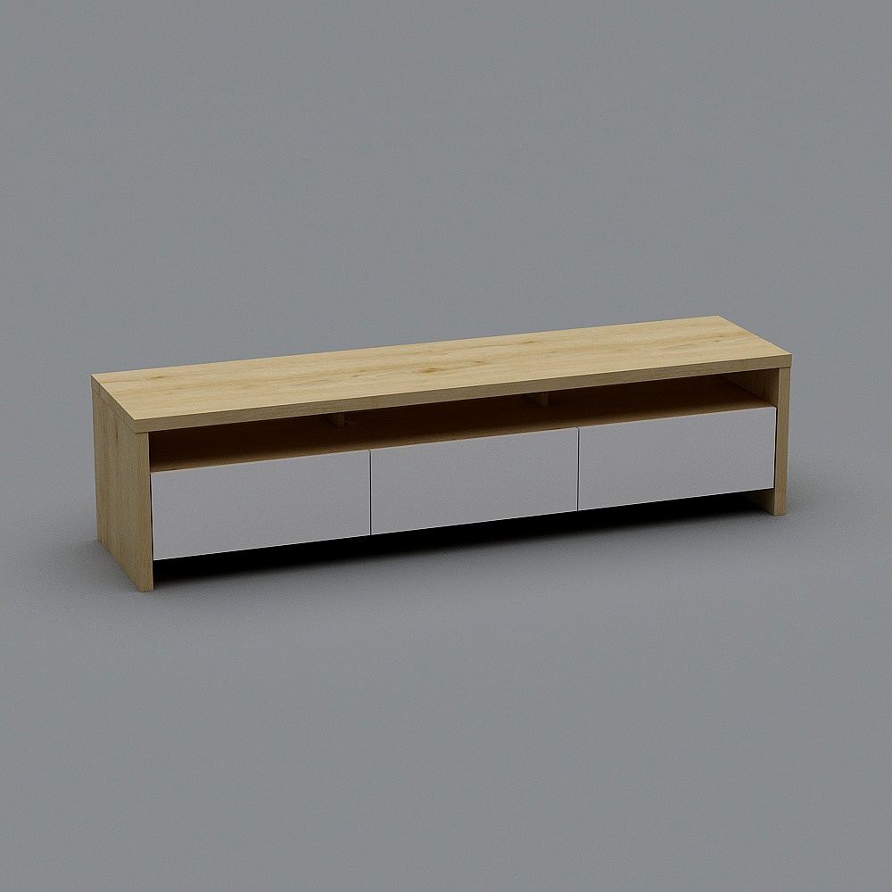 Modern Minimalist TV Stand 3D model