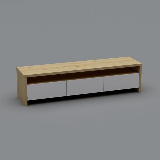 Modern Minimalist TV Stand 3D model