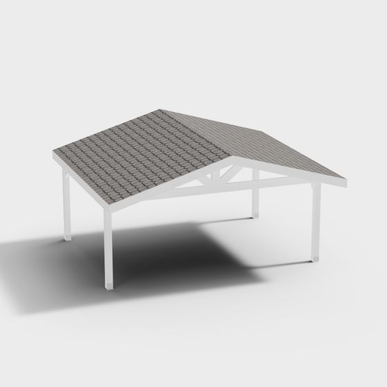 Simple Pergola 3D Model