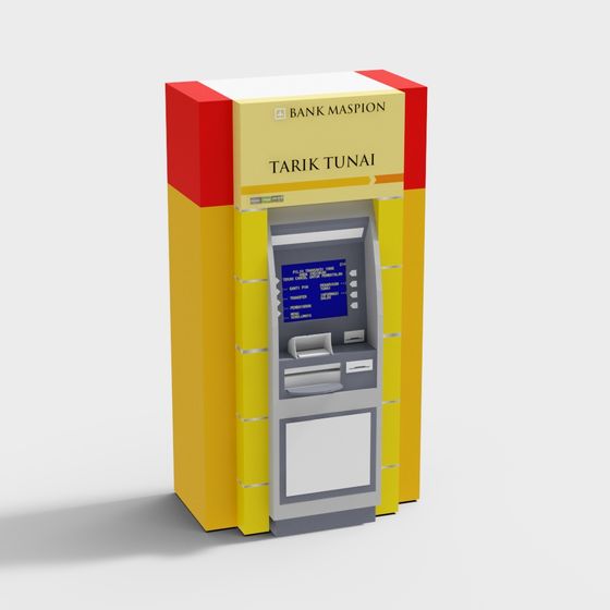 Realistic ATM Machine 3D model