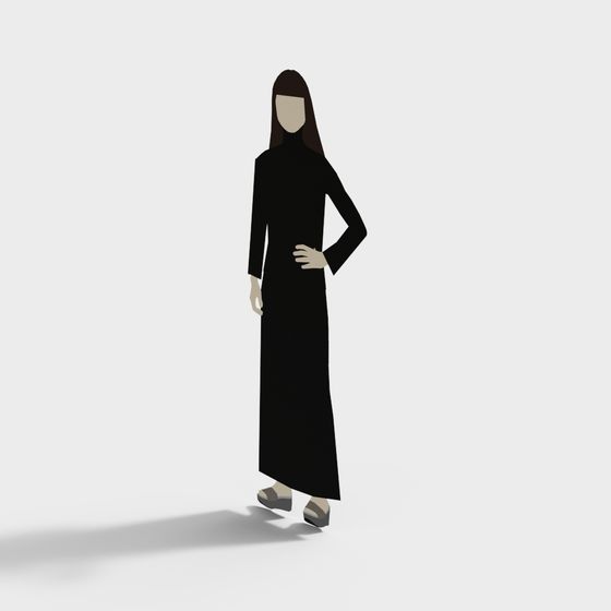 Urban Night Walker 3D Model