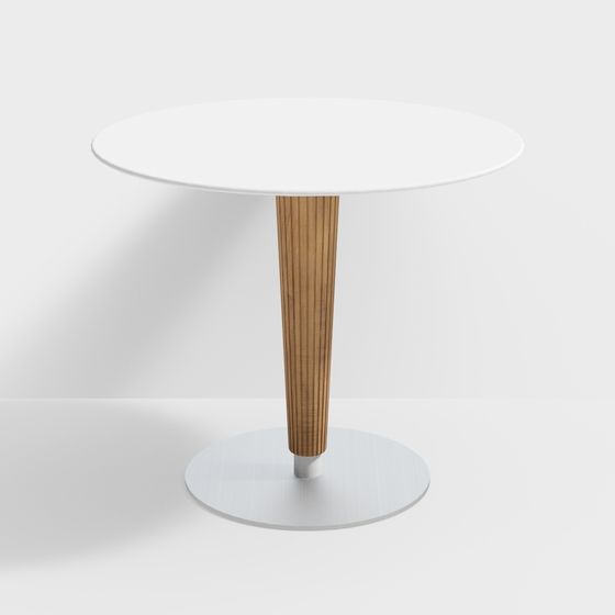 Modern Low-Poly Round Table 3D model