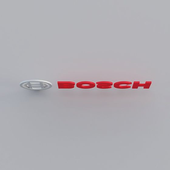 Low-Poly Bosch Brand 3D Model Design