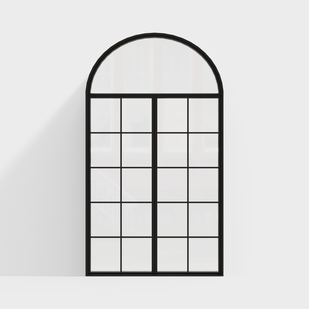 modern curved casement window