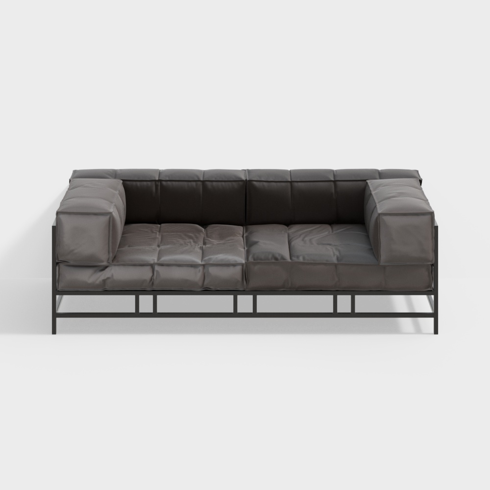 Двухместный диван в индустриальном стиле