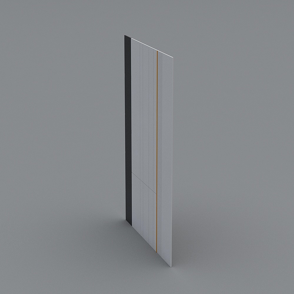 Urban Gate Low-Poly 3D Model