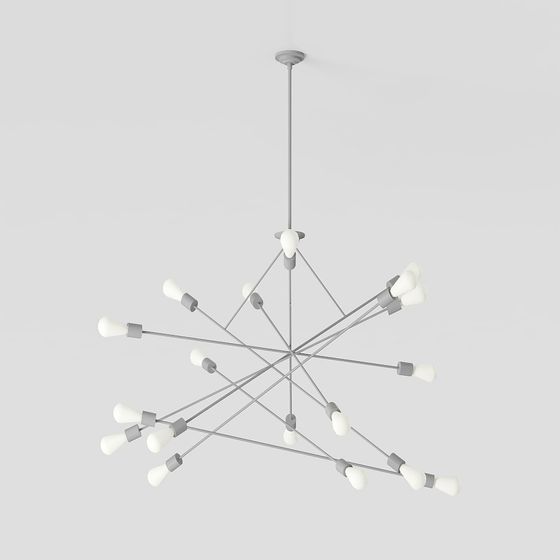 Sputnik 3D Model Pendant Light
