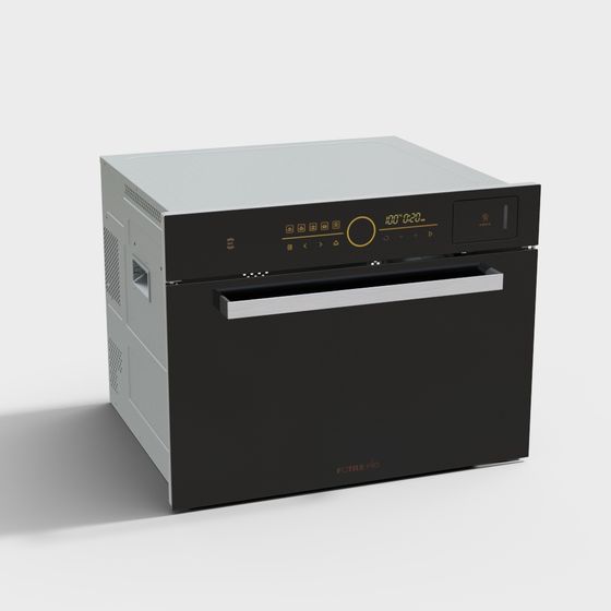 Sleek Modern Microwave 3D Model