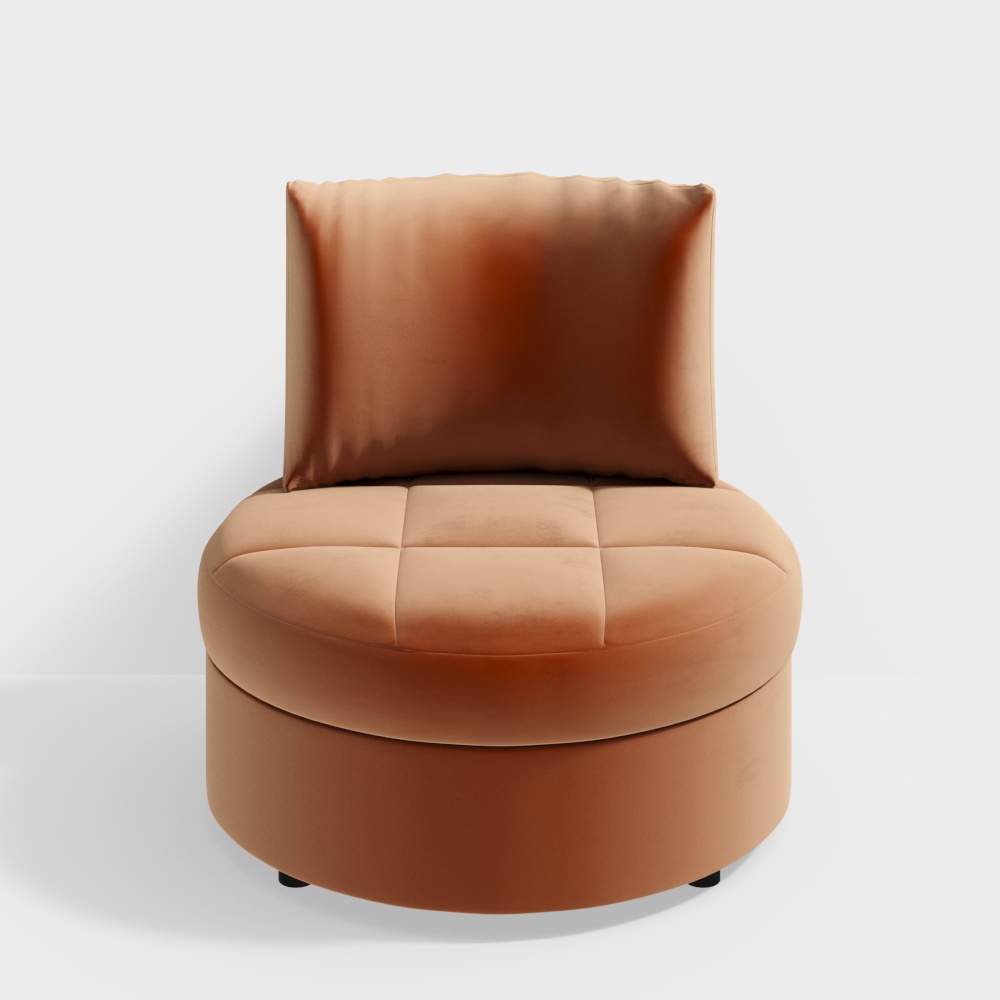 Wing Armchair orange