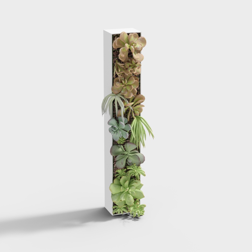 Vertical Garden Column 3D model