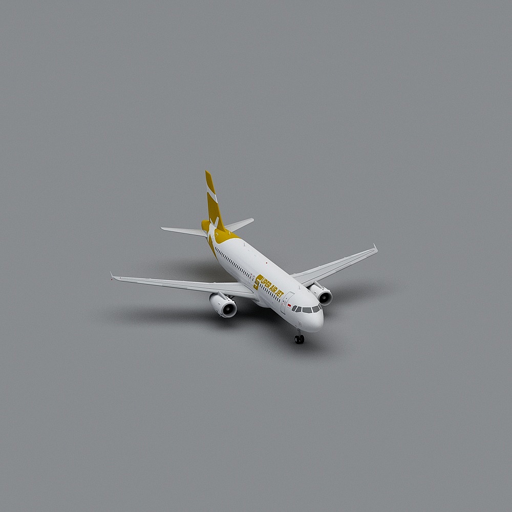 Stylish 3D Model Airplane for Creative Projects