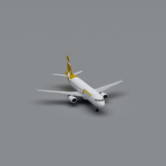 Stylish 3D Model Airplane for Creative Projects