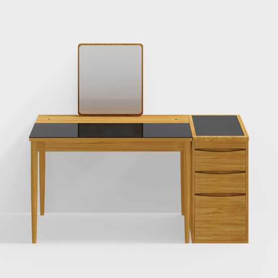 Stylish Makeup Vanity 3D model for Modern Interiors