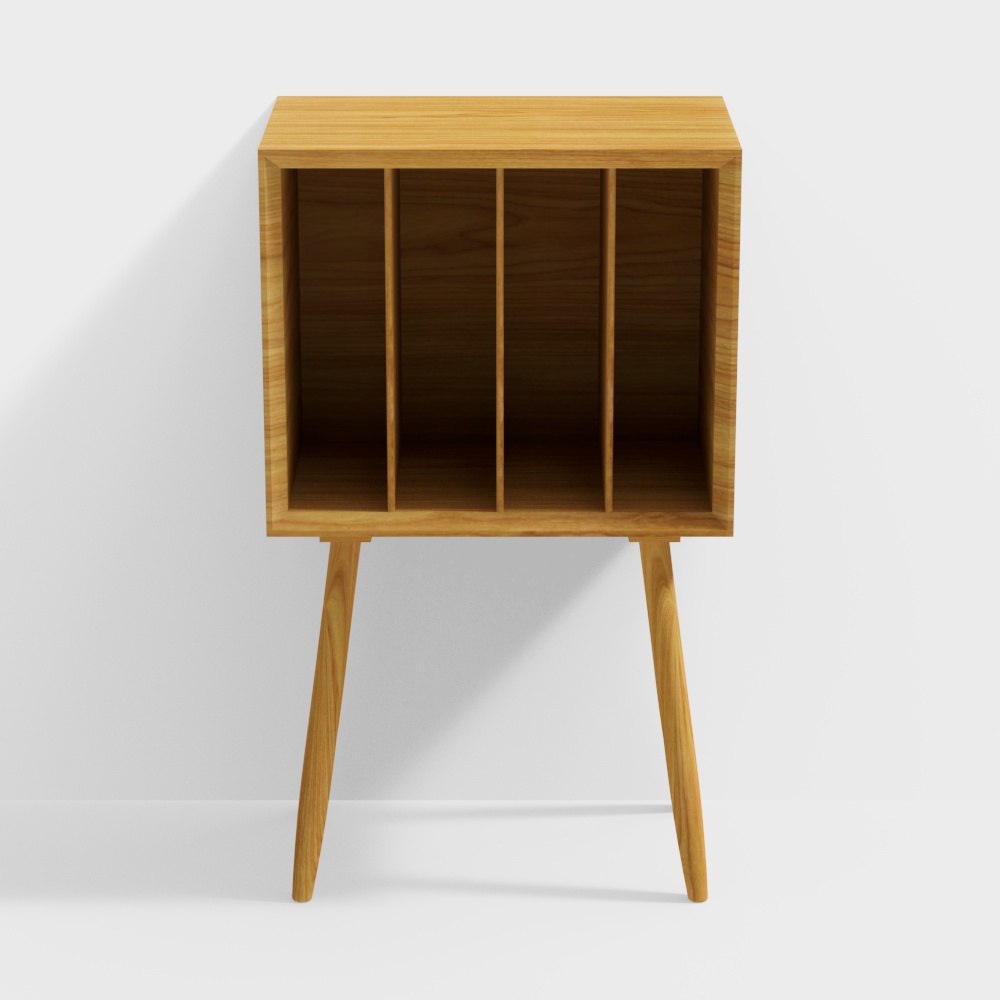 2. Black wood made Tutu magazine cabinet